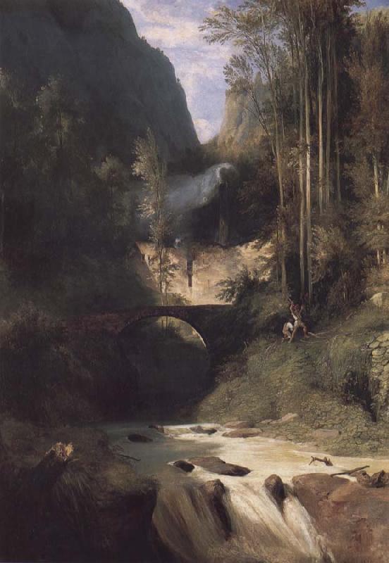 Carl Blechen Gorge near Amalfi Germany oil painting art